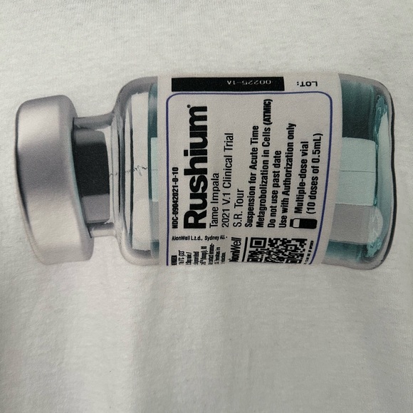 Large White Tame Impala Tour Shirt - Picture 3 of 4